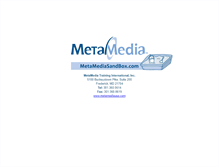 Tablet Screenshot of metamediasandbox.com